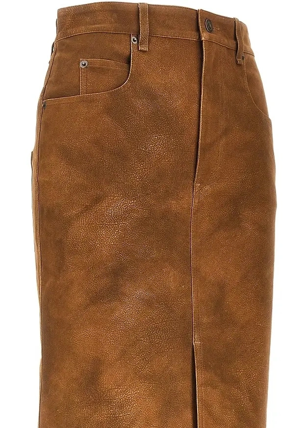 Fusta Isabel Marant din piele ecologica - Img 2