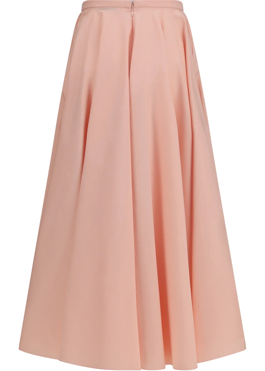 Fusta Long circular Skirt in cotton poplin - Img 2