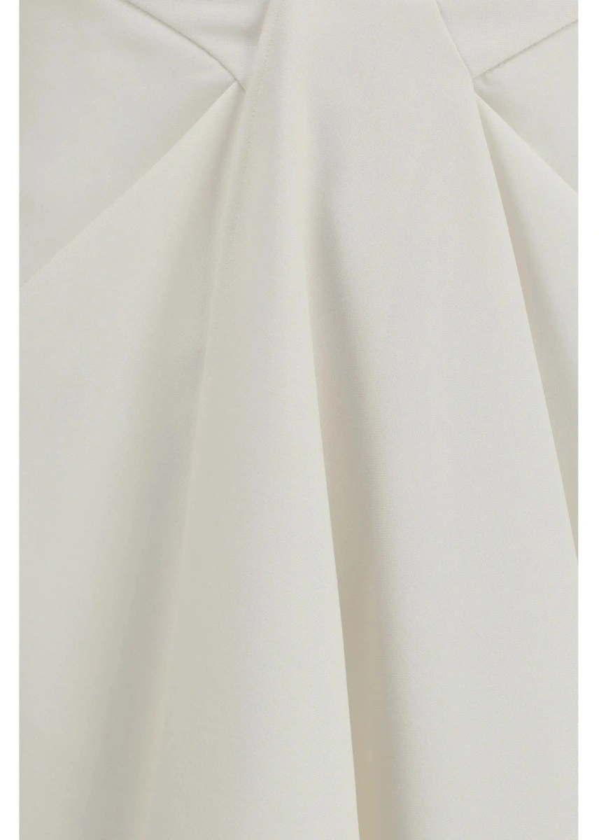 Fusta Long draped wool and mohair Skirt - Img 3