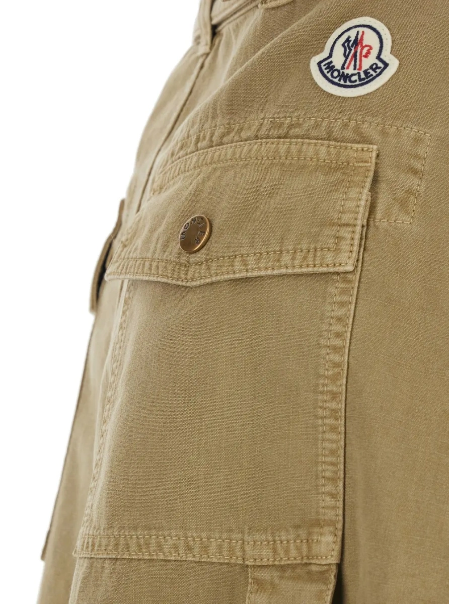 Fusta Moncler bej din bumbac 'SKIRT' - Img 3