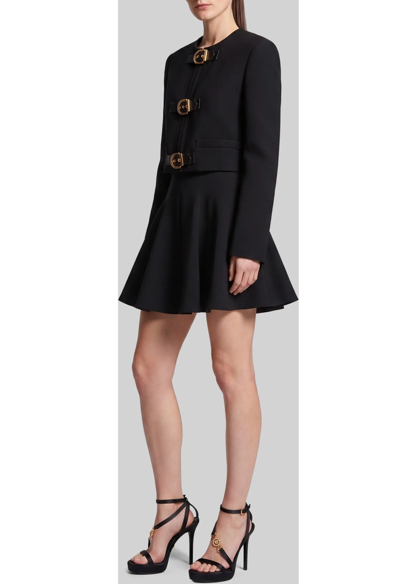 Fusta Natté Wool Miniskirt - Img 2