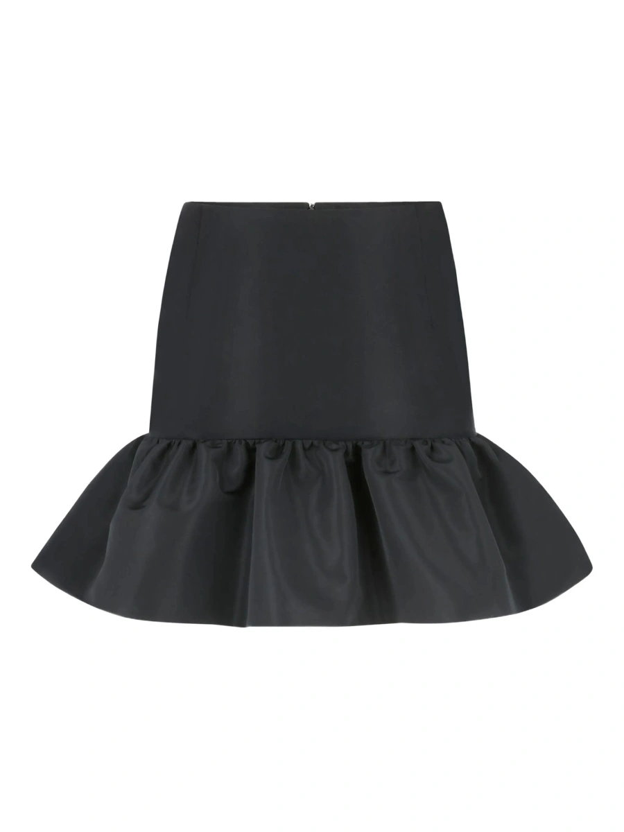 Fusta Nina Ricci neagra din poliester reciclat - Img 4