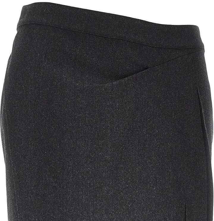 Fusta Pressed flannel midi skirt - Img 2