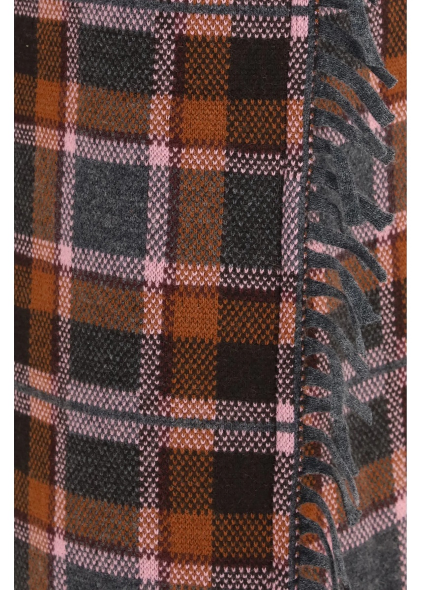 Fusta Tartan fringed wrap Skirt - Img 3