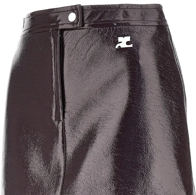 Fusta Vinyl effect coated mini skirt - Img 2