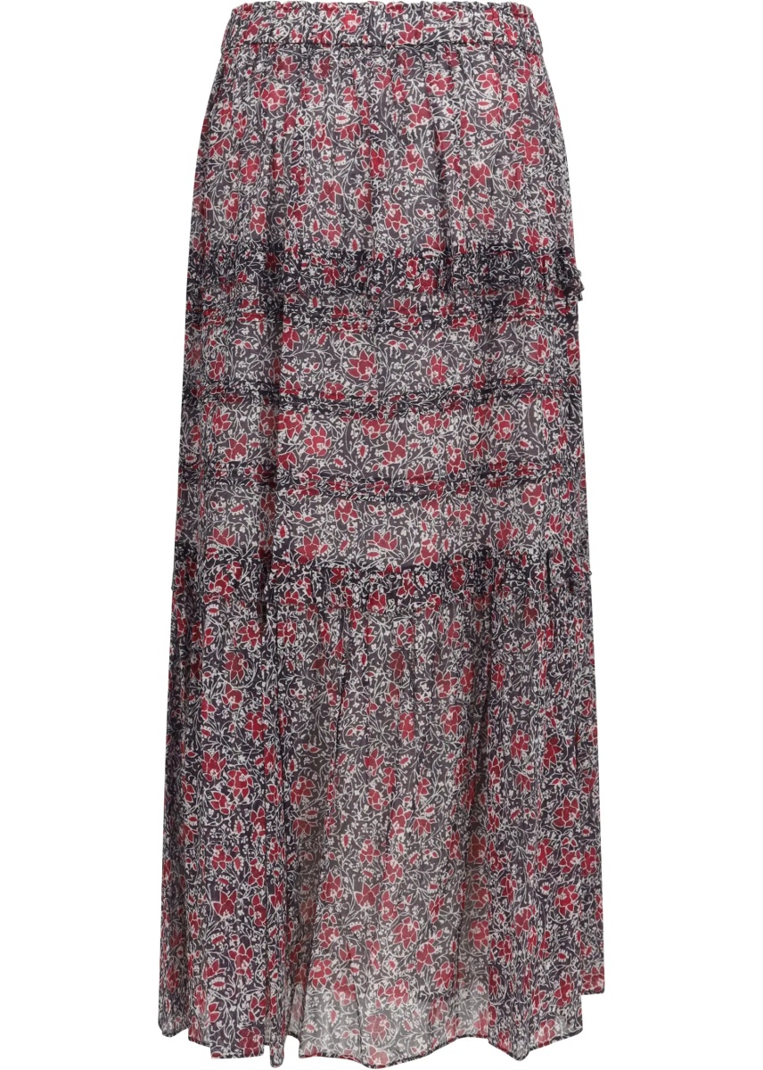 Fusta Volomia long ruffled Skirt - Img 2