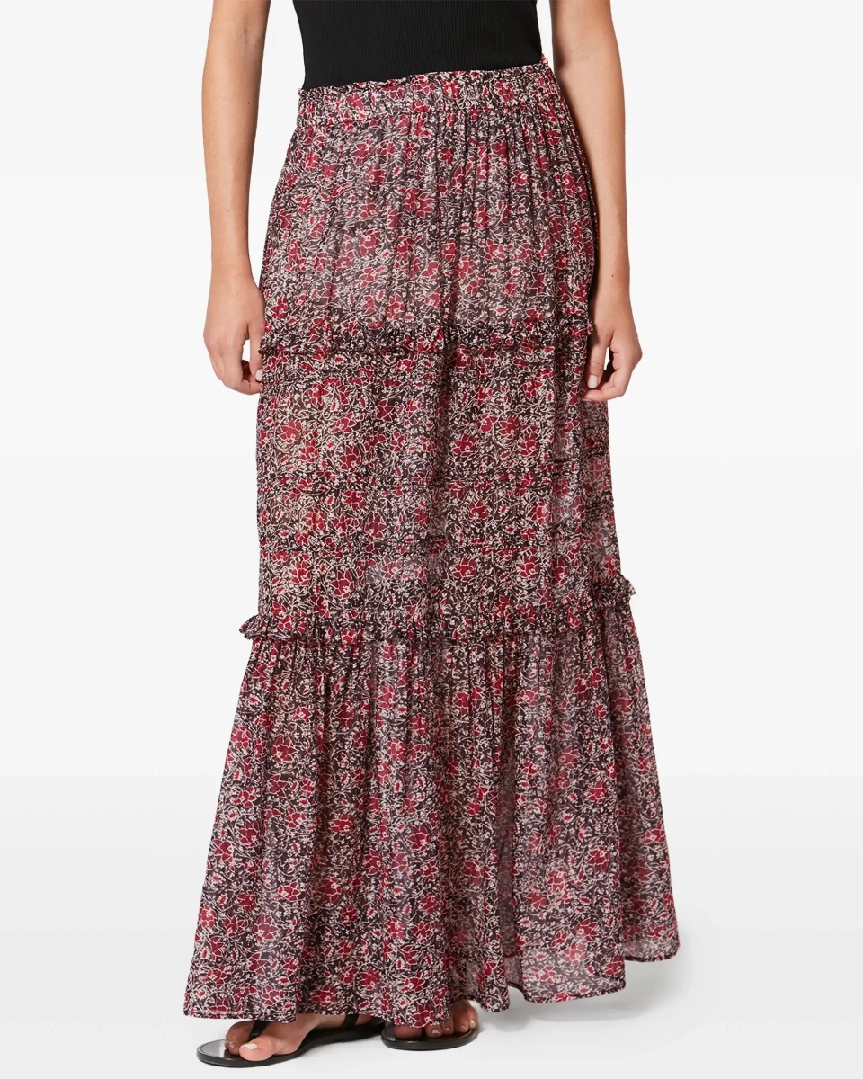 Fusta Volomia long ruffled Skirt - Img 5