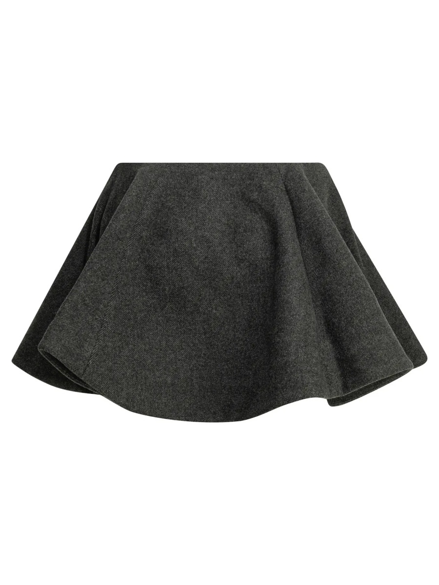 Fuste Flared wool miniskirt - Img 2