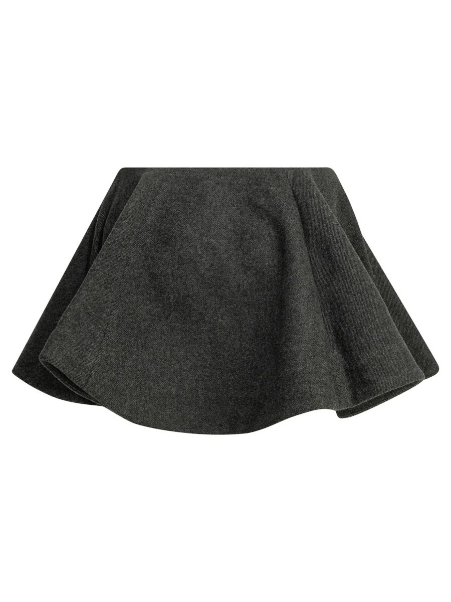 Fuste Flared wool miniskirt - Img 2