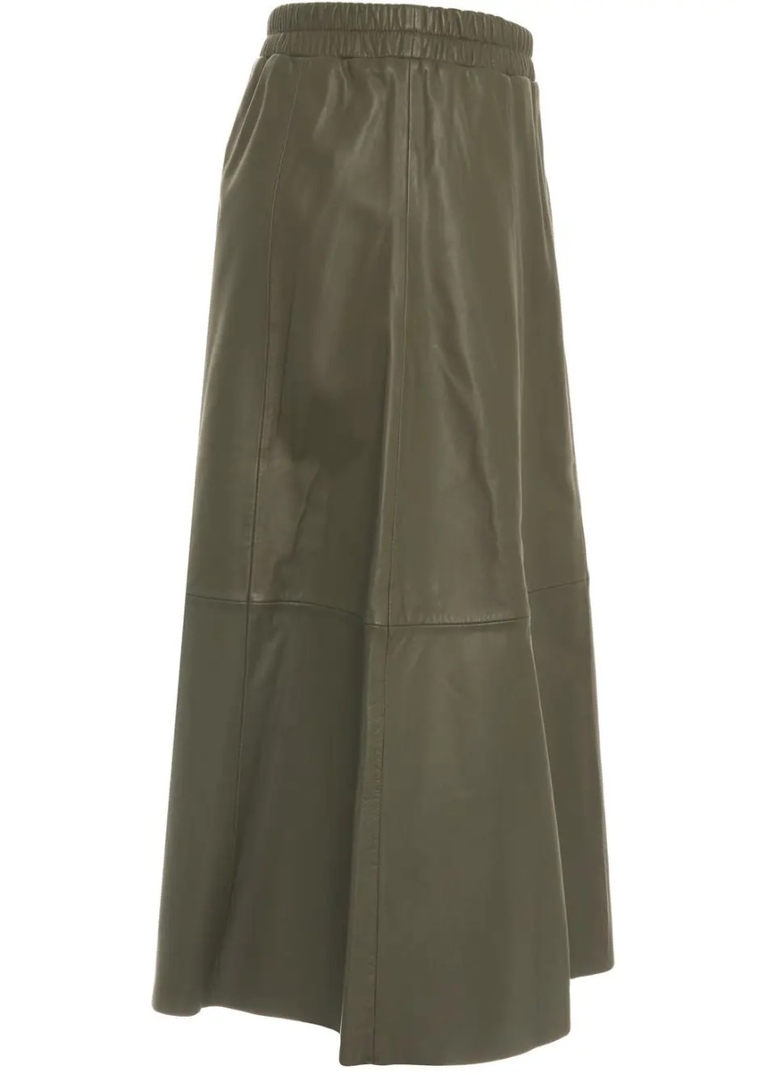 Fuste Leather midi skirt 'Nahee' - Img 3