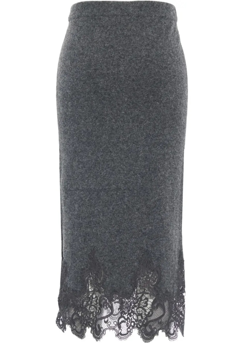 Fuste Midi skirt in wool - Img 4