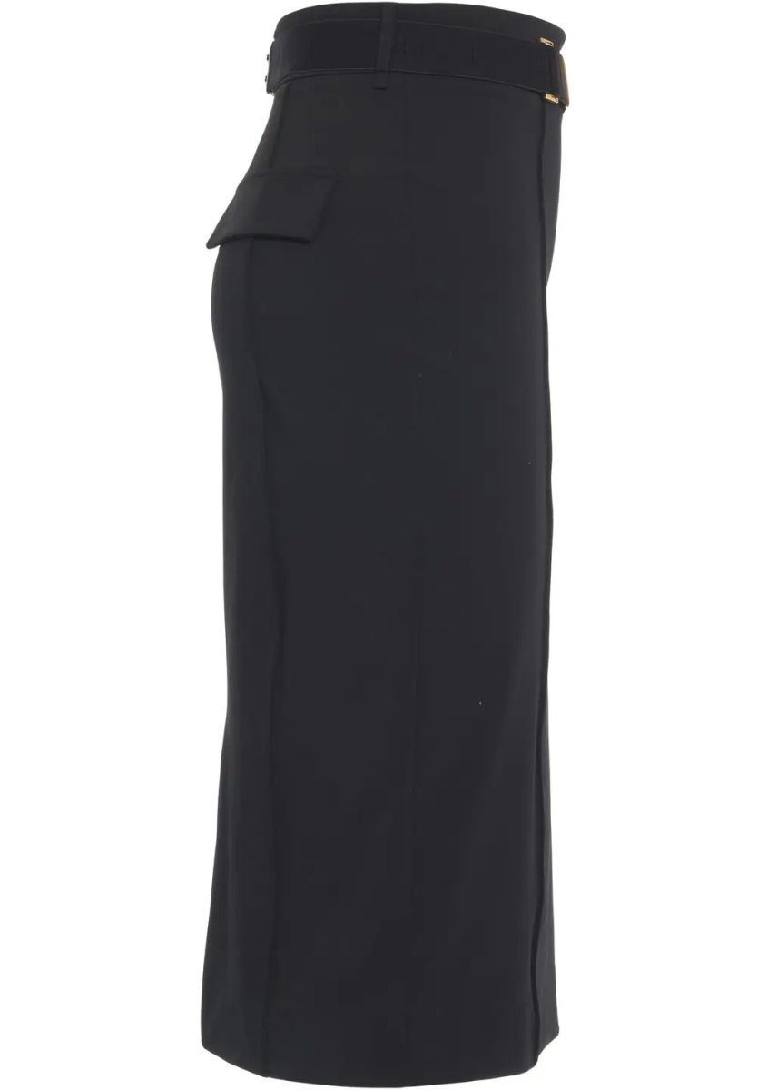 Fuste Midi skirt with logo belt - Img 3