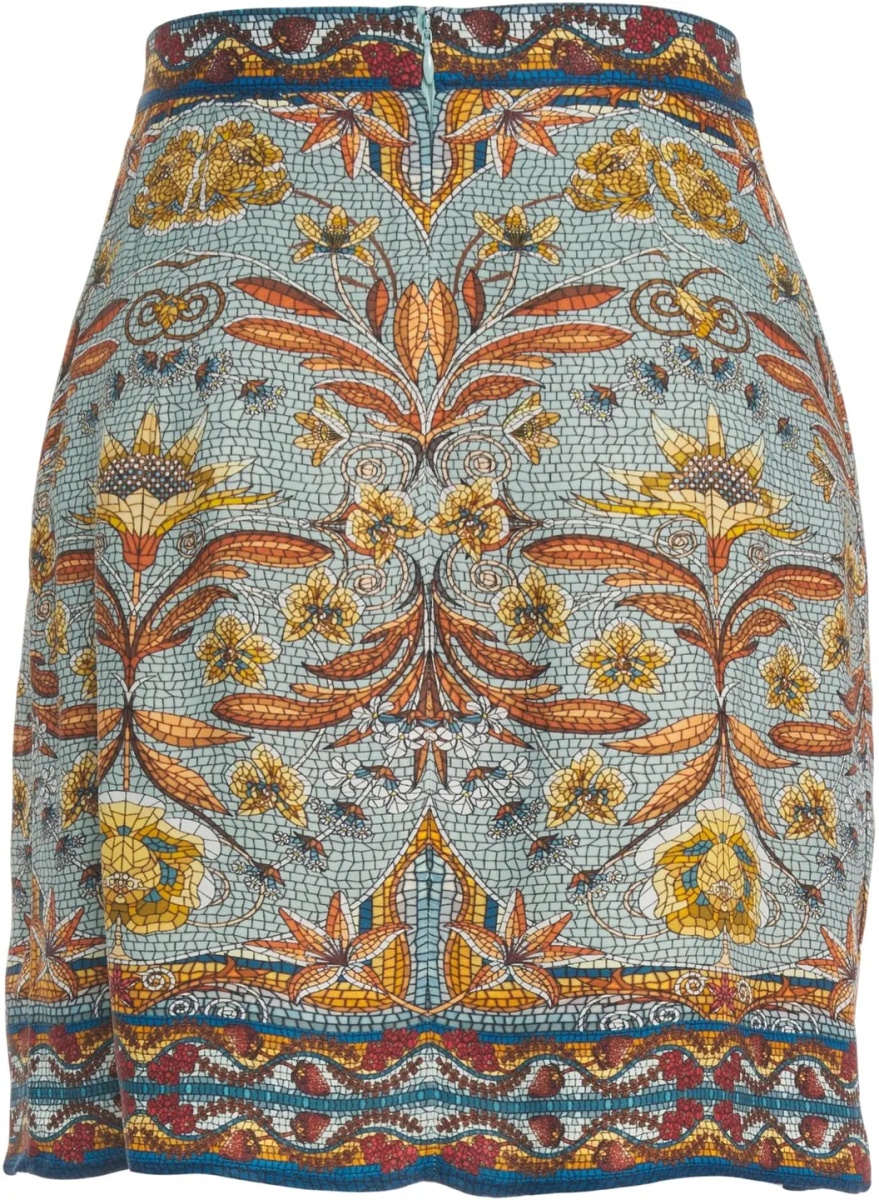 Fuste Mini skirt with floral pattern - Img 4