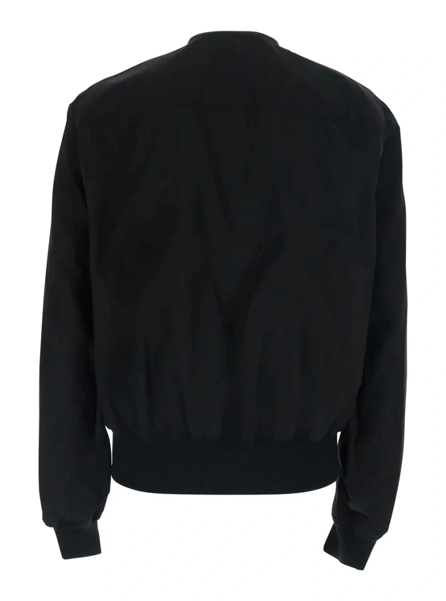 Geaca bomber DRKSHDW neagra din bumbac - Img 2