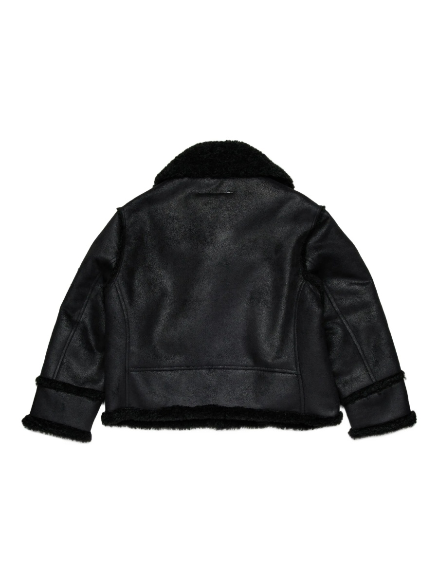 Geaca bomber MM6 Maison Margiela neagra din polyester - Img 2
