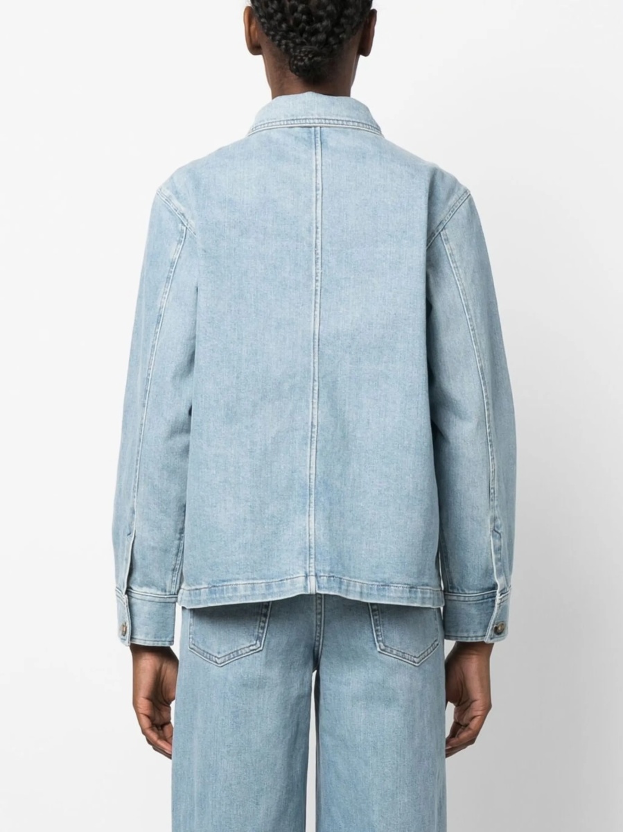Geaca de blugi A.P.C. albastra - Img 4