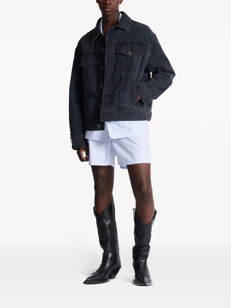 Geaca de blugi Balmain neagra - Img 2