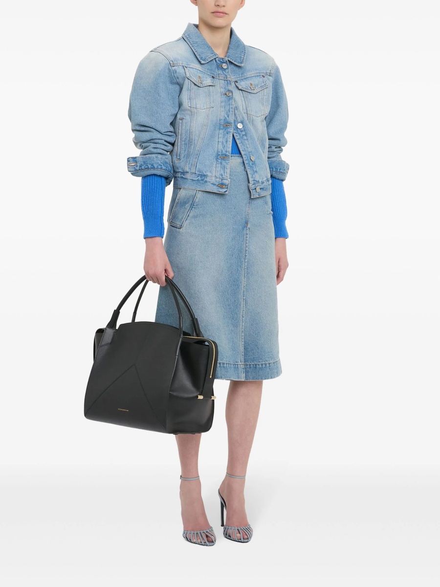 Geaca de blugi Victoria Beckham albastra - Img 3