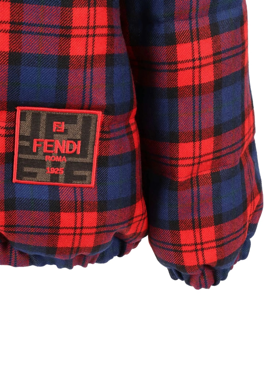 Geaca de iarna Fendi albastra din lana - Img 3