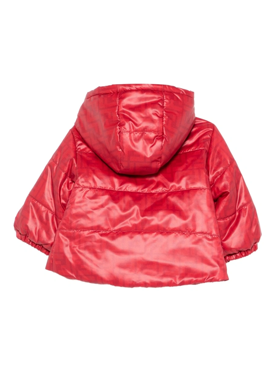 Geaca de iarna Fendi rosie din polyester - Img 2
