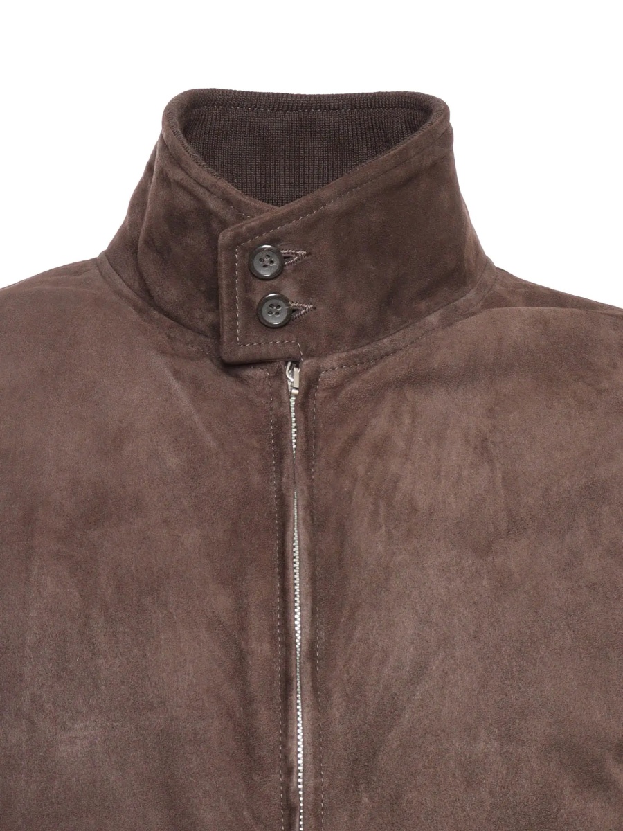 Geaca de Iarna JACKET WITH DOUBLE SLIDER ZIP, BARRACUDA COLLAR WITH 2BUTTONS, 2WELT SIDE POCKETS, BOTTOM GARMENT AND CUFFS IN RIB KNIT. GOOSE DOWN PADDING. - Img 3