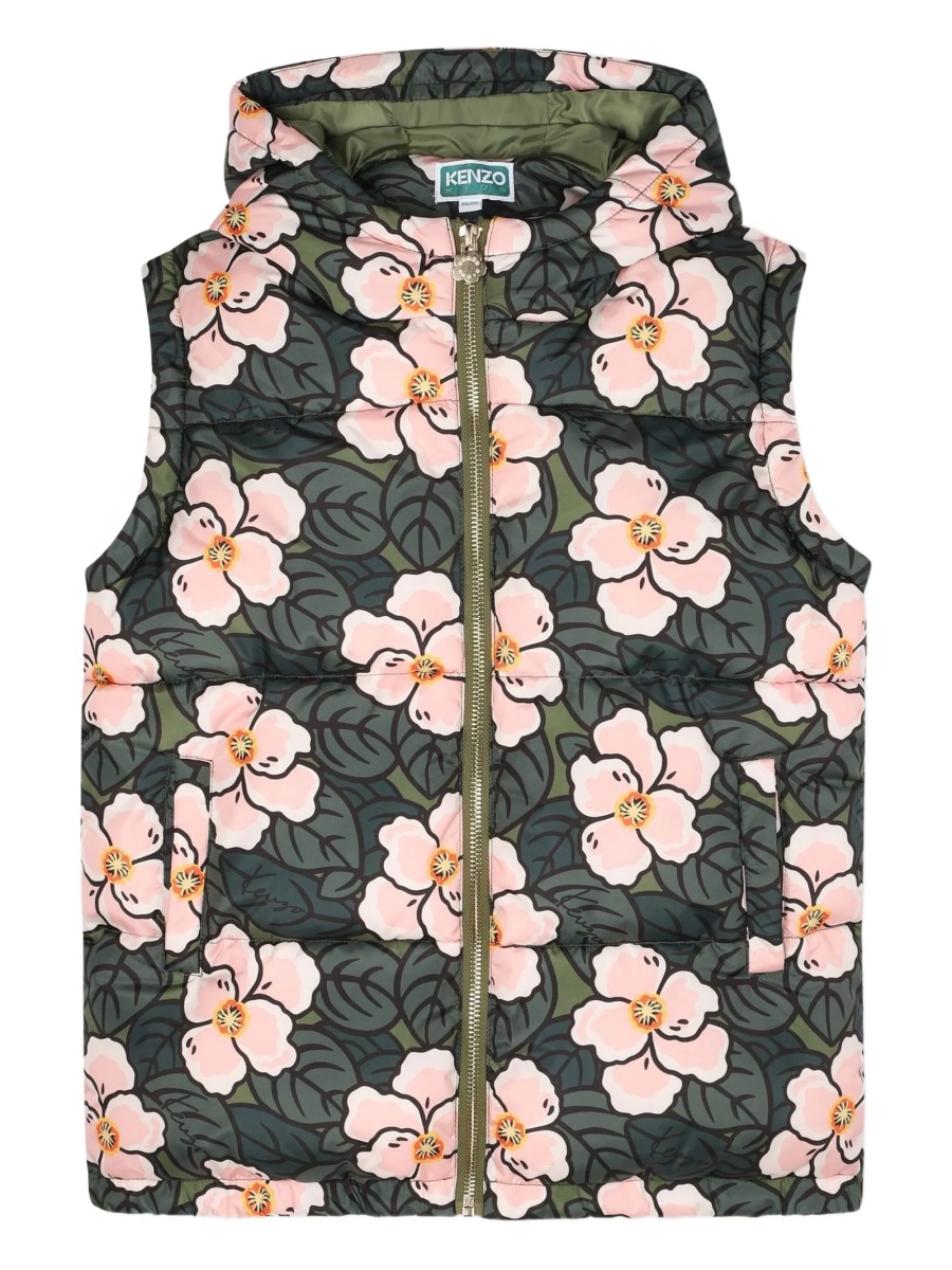 Geaca de iarna Kenzo verde din polyester - Img 2