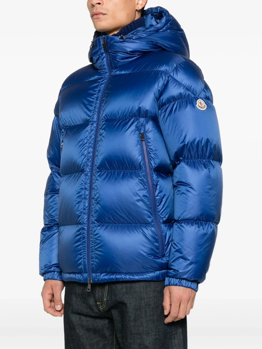 Geaca de iarna Moncler albastra 'Rivau' - Img 4