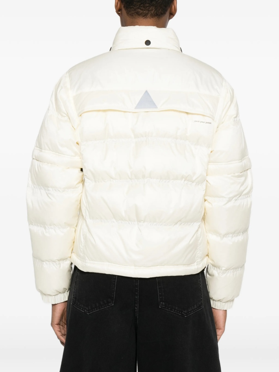 Geaca de iarna Moncler Grenoble alba din poliamida - Img 4
