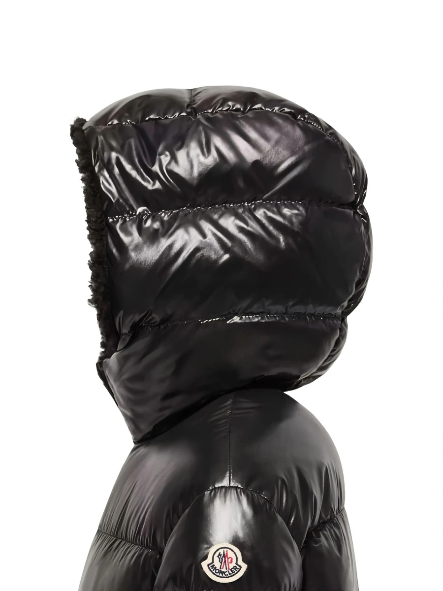 Geaca de iarna Moncler neagra din nylon - Img 3