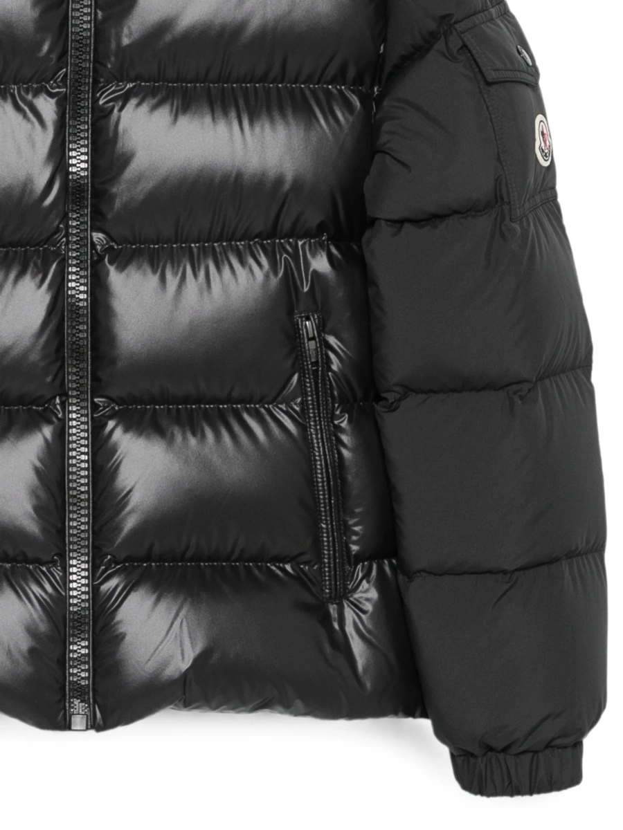 Geaca de iarna Moncler neagra din polyester - Img 3