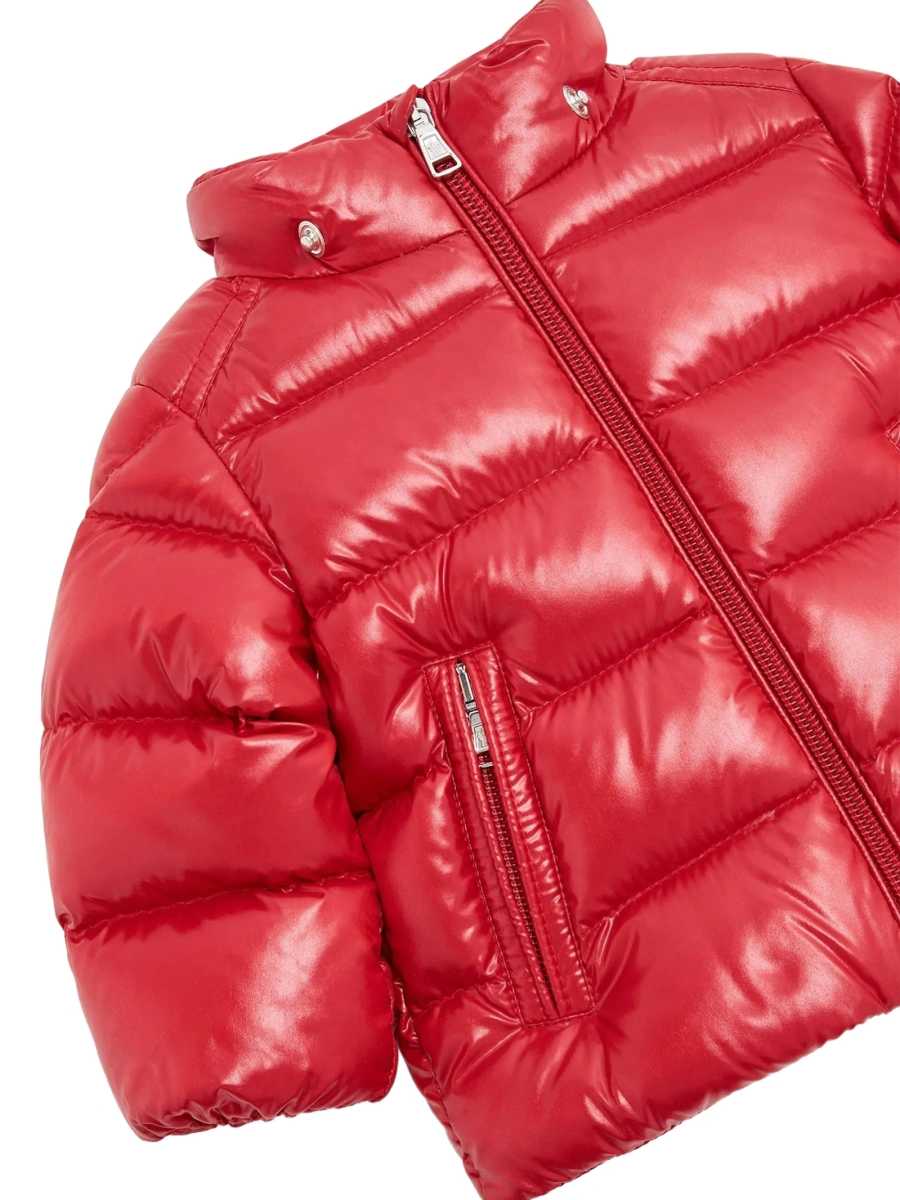 Geaca de iarna Moncler rosie din poliamida - Img 5