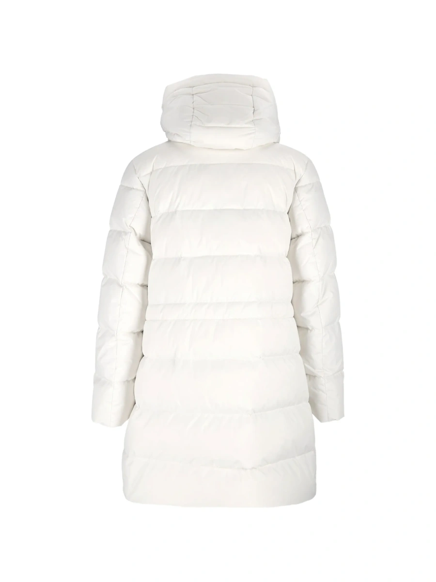 Geaca de iarna Moorer alba din polyester - Img 2