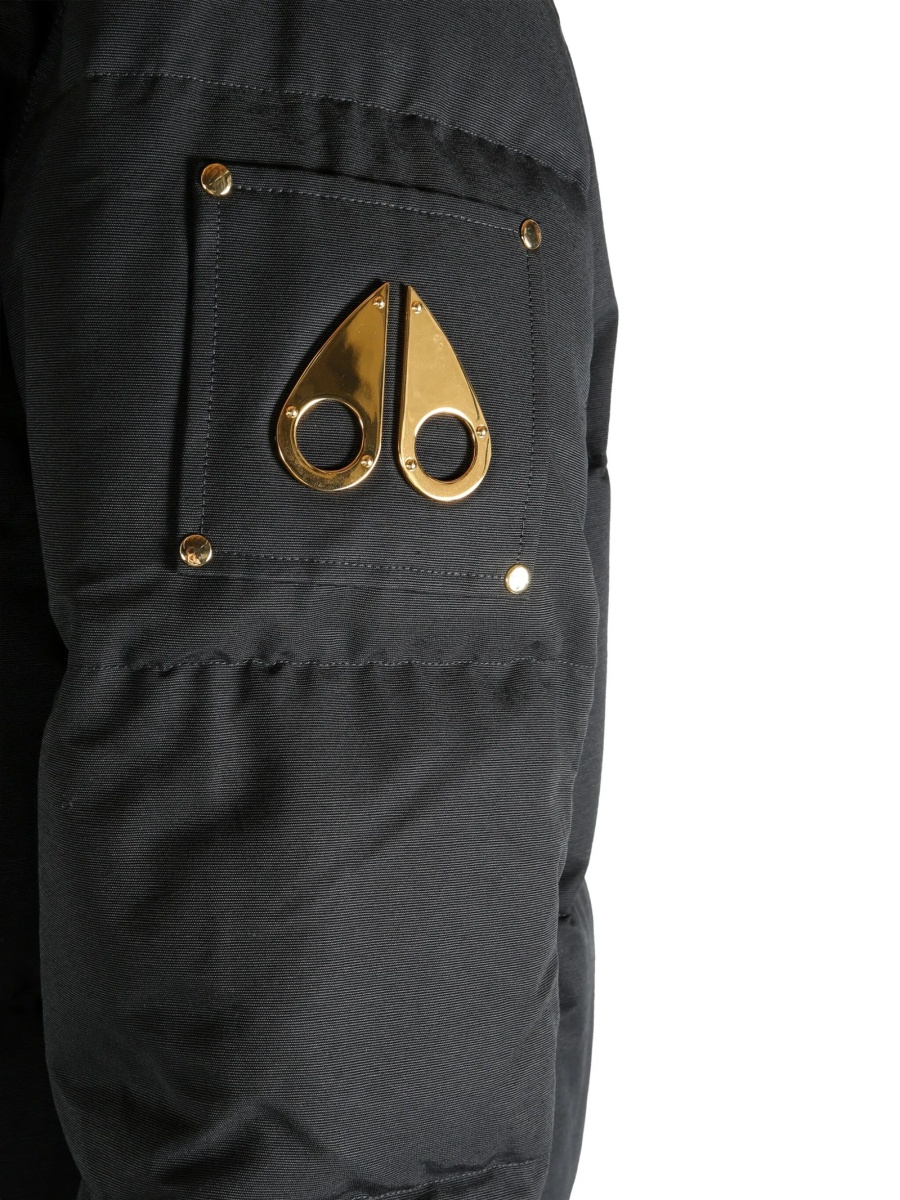 Geaca de iarna Moose Knuckles neagra din bumbac si nylon - Img 5