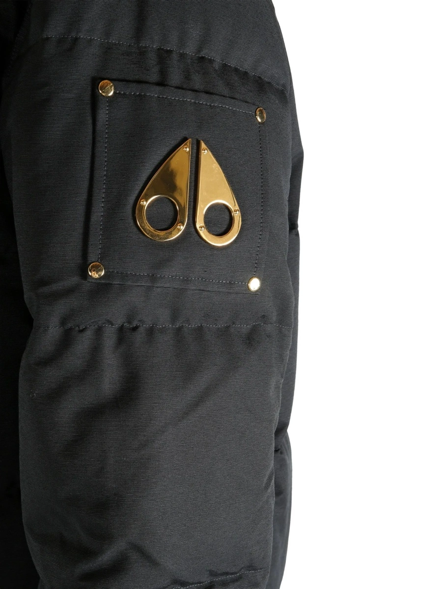 Geaca de iarna Moose Knuckles neagra din bumbac si nylon - Img 5