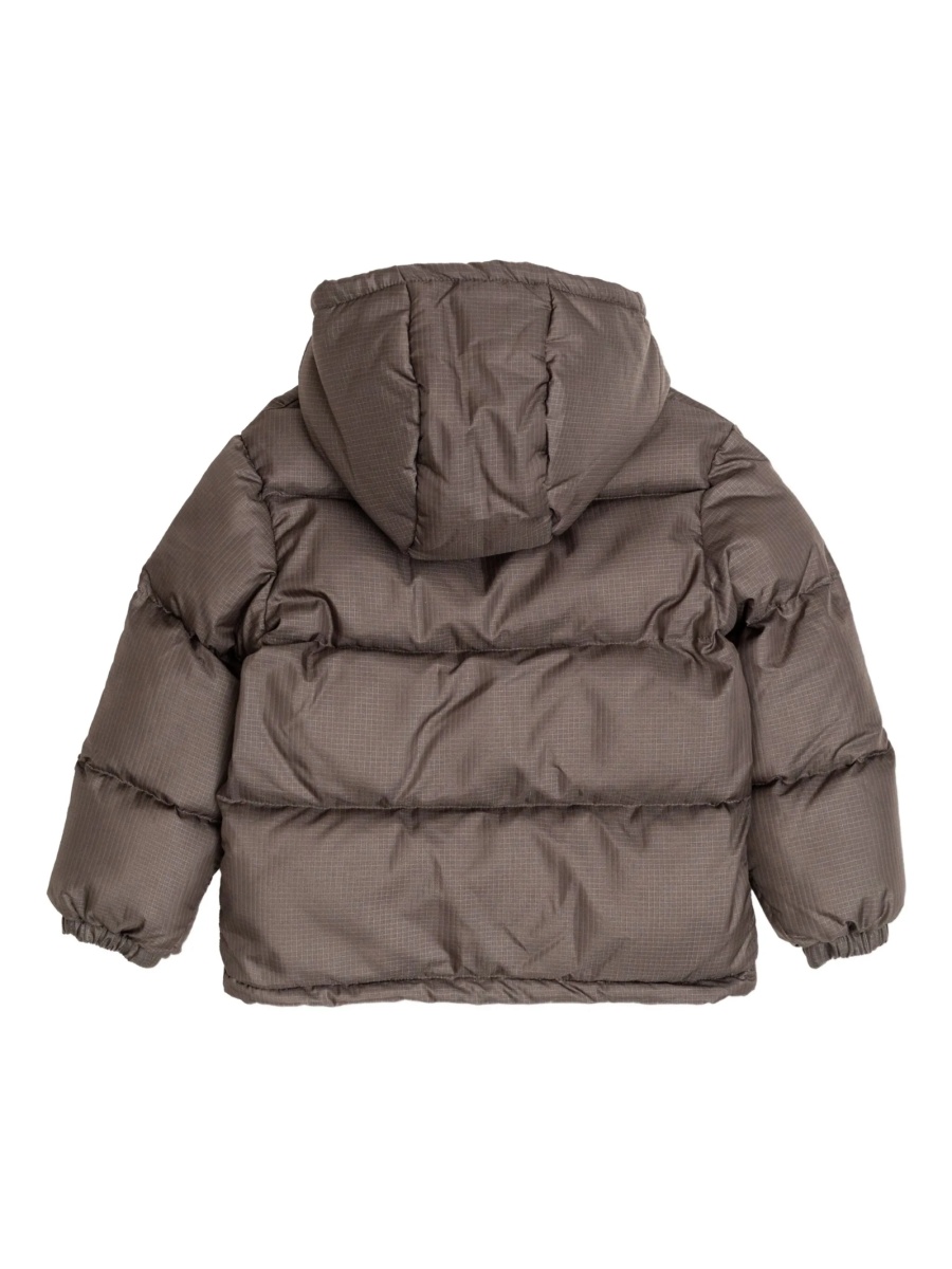 Geaca de iarna Off-White maro din polyester si poliamida - Img 2