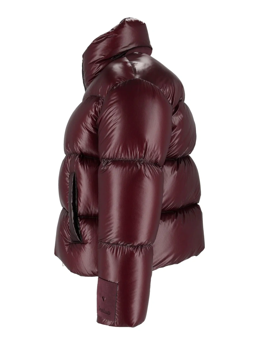 Geaca de Iarna SHORT DOWN JACKET, WITH DRAWSTRING, WATER-REPELLENT, ALCANTARA DETAILS - Img 2
