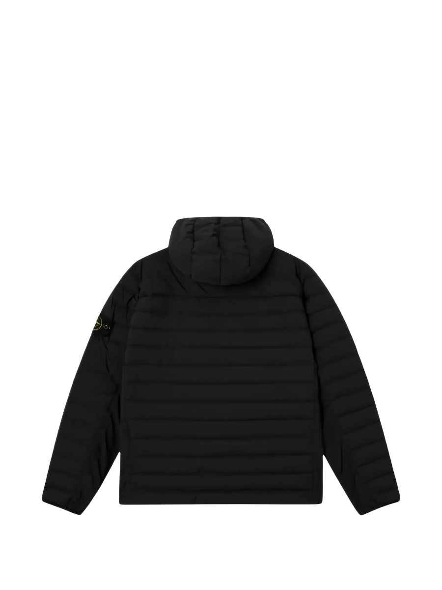 Geaca de iarna Stone Island neagra din elastan si poliamida - Img 2