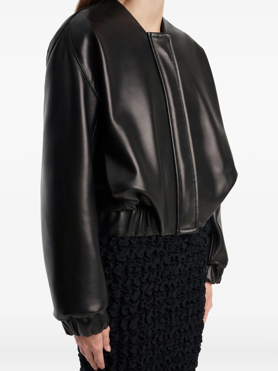 Geaca de piele Khaite neagra - Img 4