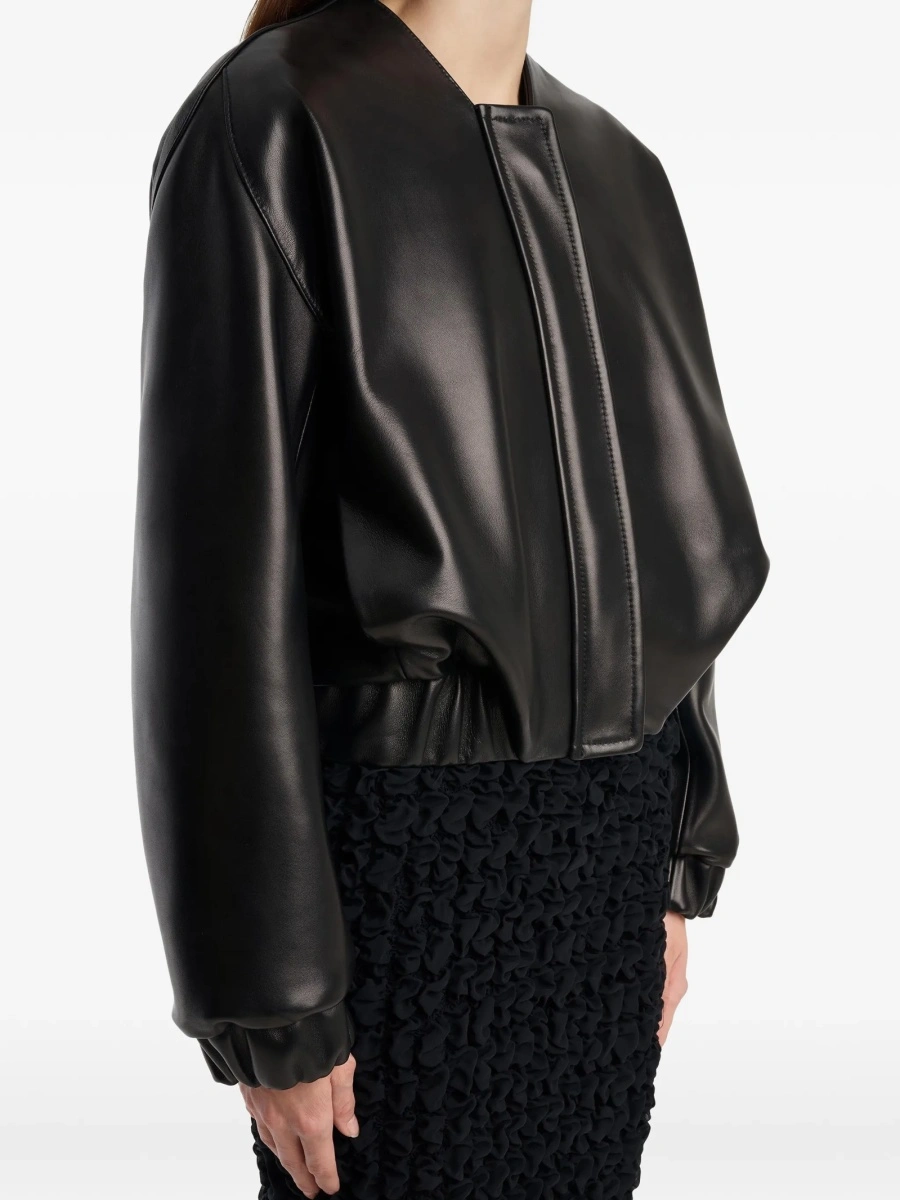 Geaca de piele Khaite neagra - Img 4