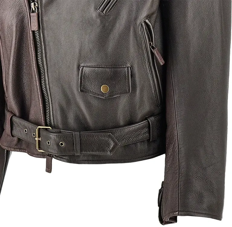 Geaca de Piele Leather biker jacket - Img 2