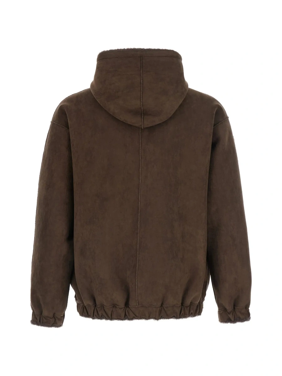 Geaca de piele VALENTINI 1972 maro din piele si shearling - Img 5