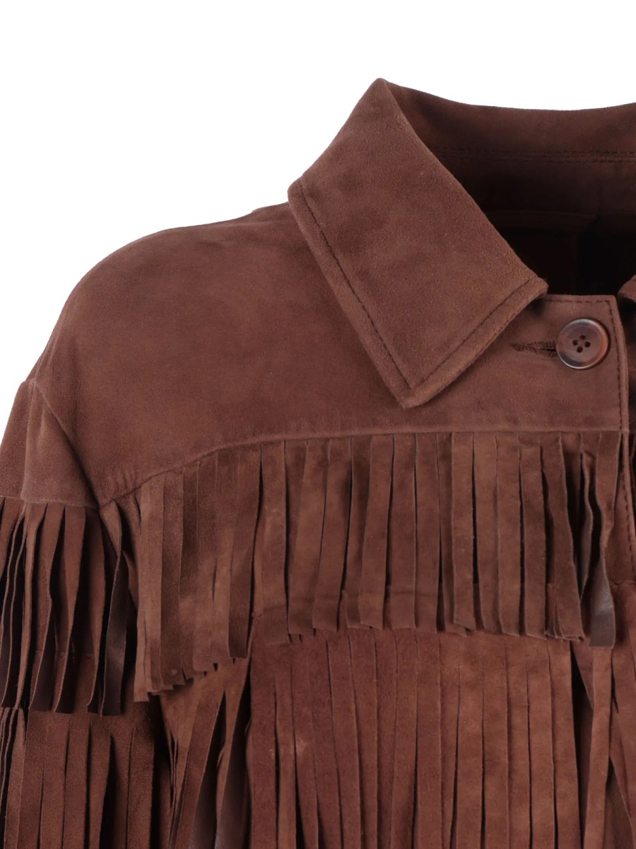 Geaca de Piele WOMAN GOAT SUEDE LEATHER JACKET - Img 3
