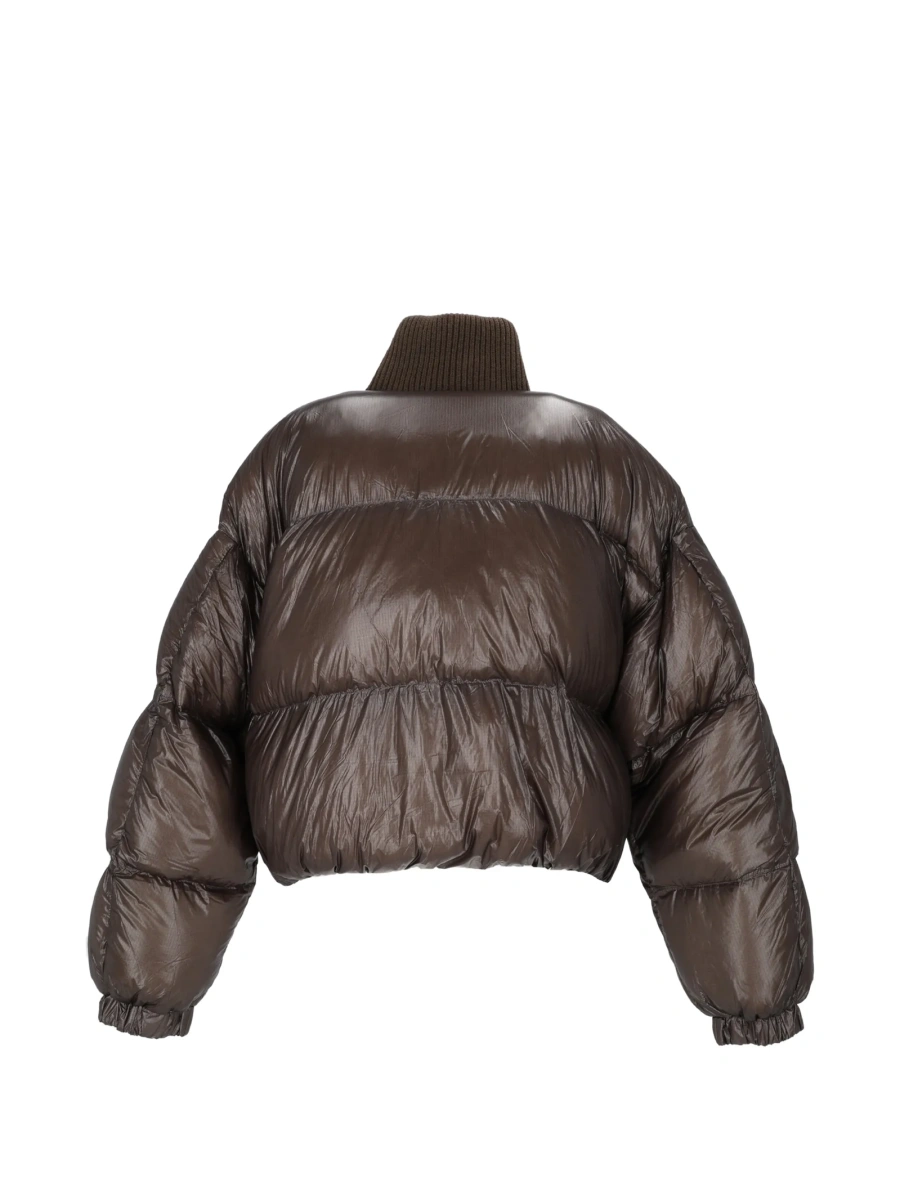 Geaca Oversize Diesel maro din poliamida - Img 3