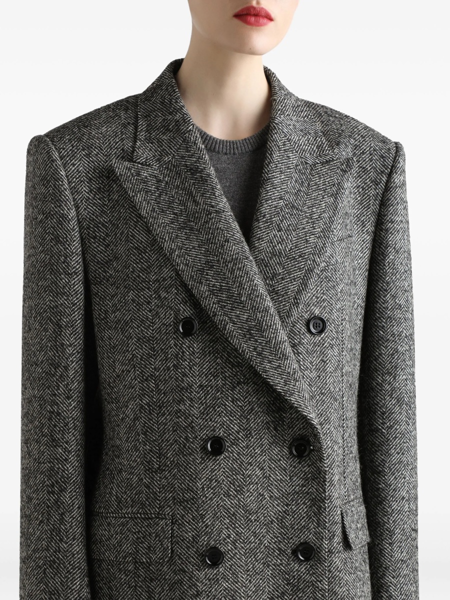 Geaca Oversize Dolce &amp; Gabbana gri din acrilic si polyester - Img 4
