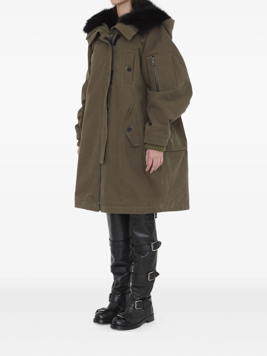 Geaca Oversize Dolce &amp; Gabbana verde din bumbac - Img 2