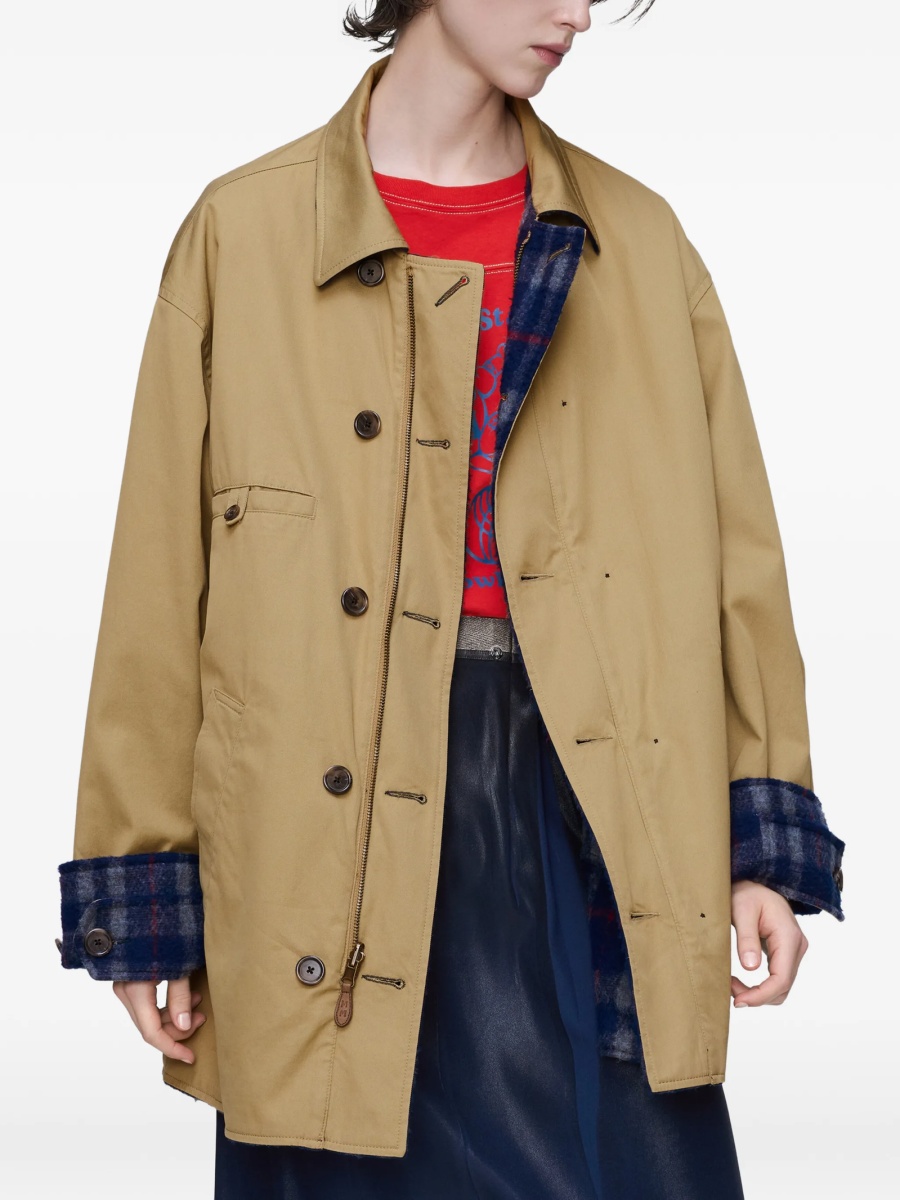 Geaca Oversize Maison Margiela neutra din bumbac - Img 3