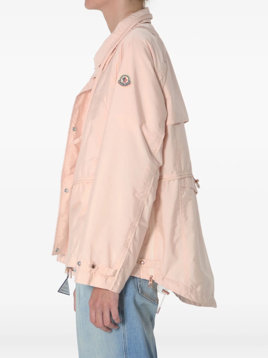 Geaca Oversize Moncler roz din nylon - Img 3