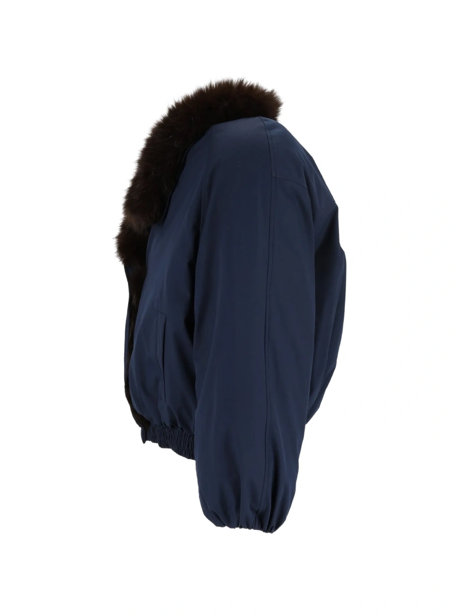 Geaca Oversize Shirt A Porter albastra - Img 2