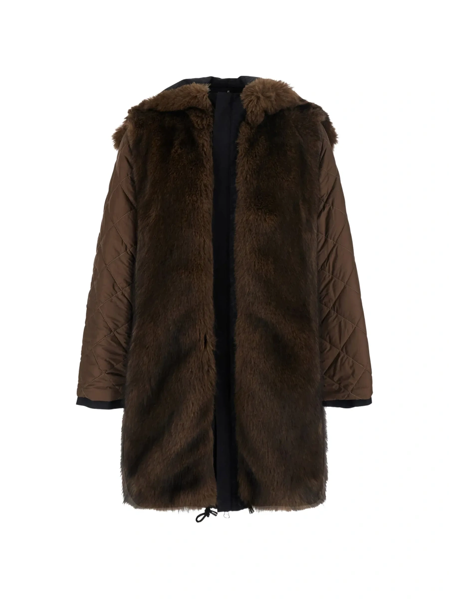 Geaca Parka VALENTINI 1972 neagra din bumbac - Img 7
