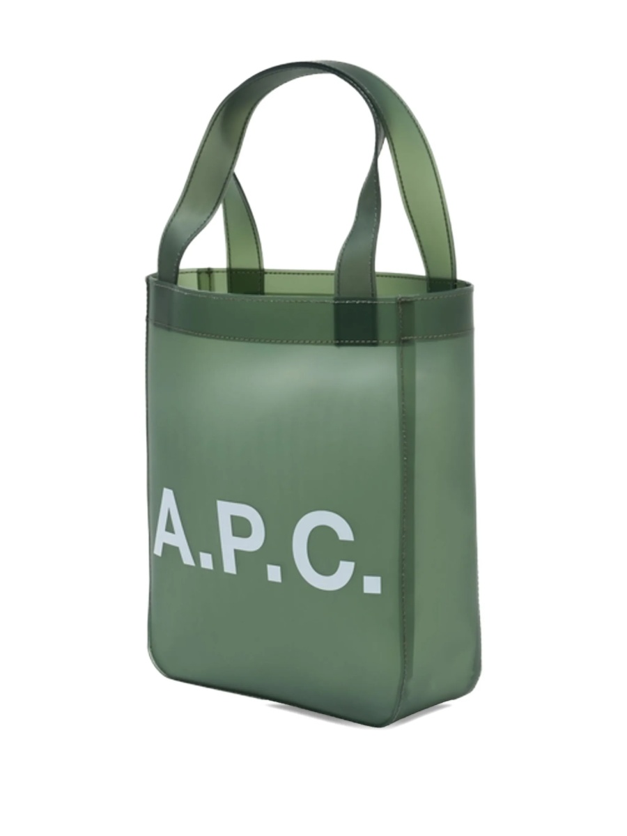 Geanta de mana A.P.C. verde din tpu - Img 2